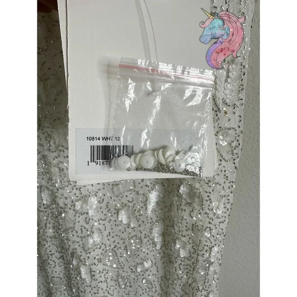 Mac Duggal 10814 HAND EMBELLISHED SLEEVELESS BEADED GOWN DRESS Size 12 MSRP $298 - Picture 7 of 11